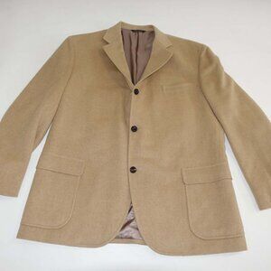 Brooks Brothers Men's Loro Piana 100% Camel Hair Sport Coat 48 Regular Tan 48R